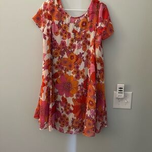 Trina Turk Floral Dress - Pink, Orange, Red